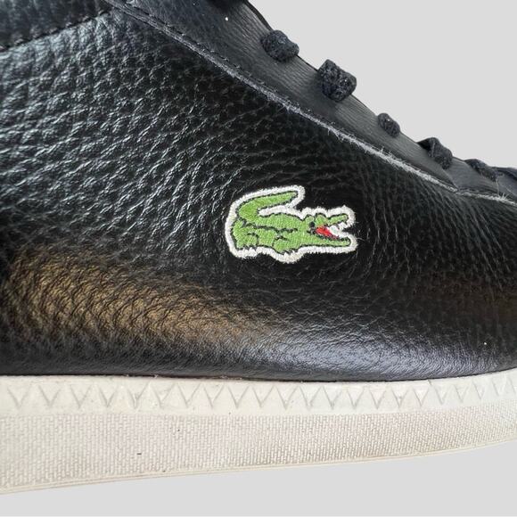 Lacoste Graduate Sneakers Size 13 Signature Crocodile Lace Up Shoes Low Top LCR3 - Picture 11 of 11